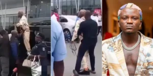 Read more about the article “Ten yellow no fit stand one blue” – Portable breaks silence amidst airport drama (Video)